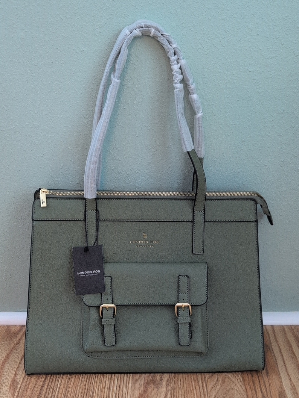 London Fog  Sophia Olive Pebble Tote